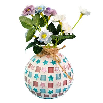 Handmade DIY Vase, Mother's Day Mosaic Material Package, Children's Maker, Parent Child Creative Puzzle Toy Name: DIY Mosaic Vase Material Pack 