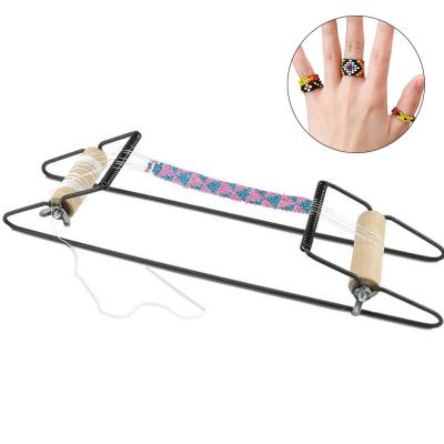 Children's Puzzle European Stainless Steel Bead Weaver Round Bead Metal Weaving Tool Hand DIY