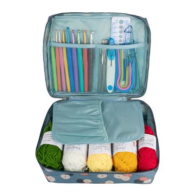 Hot selling novice DIY handmade yarn knitting tool double ended crochet hook set material package crochet hook set