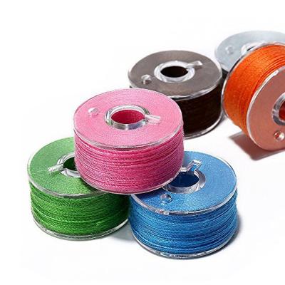 Multi colored transparent plastic shuttle core thread set, 36 grid transparent shuttle core box, mixed color sewing machine lock core thread