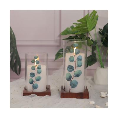 LS3D033 Warm white candle gift set flickering flameless electric candle